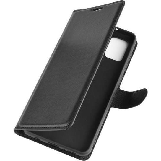 Thumbnail - MU Classic Litchi Leder Bookcover Series (Samsung Galaxy A21s), Smartphone Hülle, Schwarz