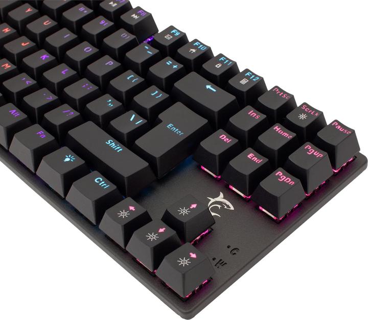 Actual product image Mechanical Gaming Keyboard Shark Commandos, RED Switch, Rainbow LED backlight, US layout (Cable)