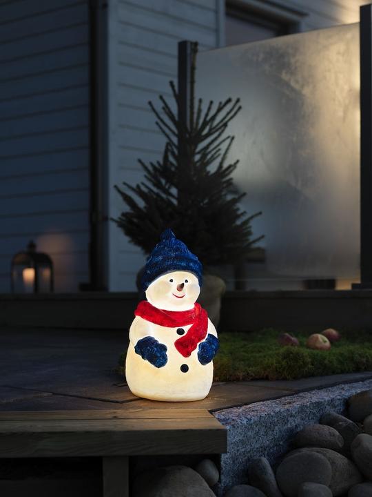Produktbild Konstsmide LED-Schneemann LED Kunststoffschneemann, 38 cm