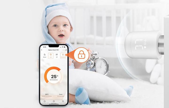 Image du produit Avatto Smart Thermostat Vanne de radiateur TRV16 Zigbee Tuya