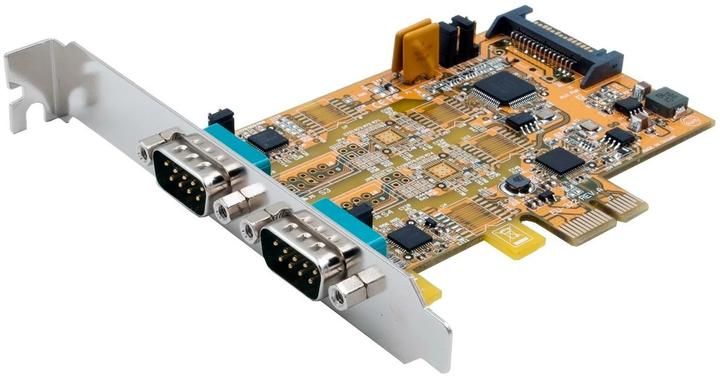 Produktbild Exsys 2S Seriell RS-232/422/485 PCIe Karte, POS einstellbar (FTDI Chip-Set)