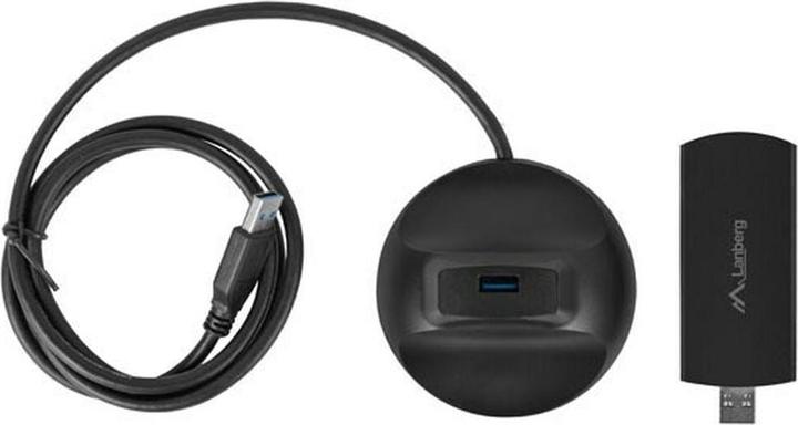 Actual product image Lanberg BEZPRZEWODOWA KARTA SIECIOWA WIFI NC-3000-WI USB 3.0 AX3000 TRI-BAND 2 WEWNĘTRZNE ANTENY (USB-C)