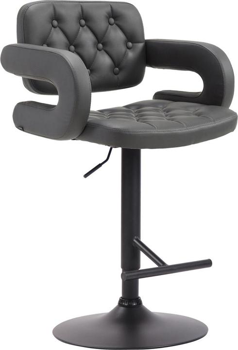 Produktbild CLP Barhocker Dublin schwarz, grau