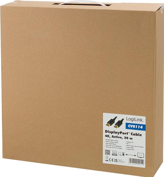 Actual product image LogiLink DisplayPort — DisplayPort (20 m, DisplayPort, 1.2)