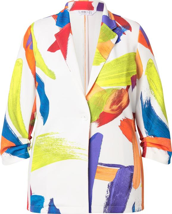 Produktbild Angel of Style Blazer, Alloverdruck, gekräuselte 3/4-Ärmel (54)