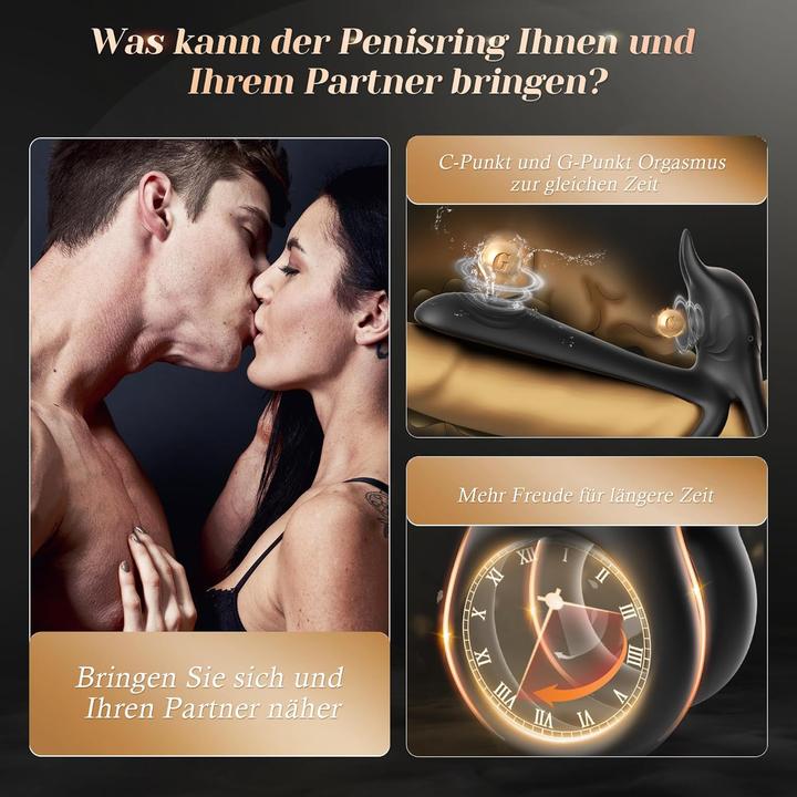 Produktbild Cacuola Vibrierender Penisring mit 10 Modi für Paare