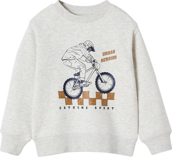Image du produit Vertbaudet Jungen Sweatshirt mit Print vorn, Recycling-Polyester BASIC (92)