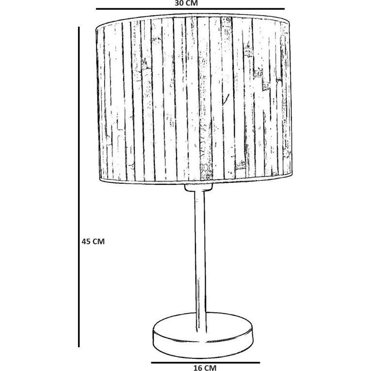 Thumbnail - Opviq, Tischlampe, Bambu (E27)