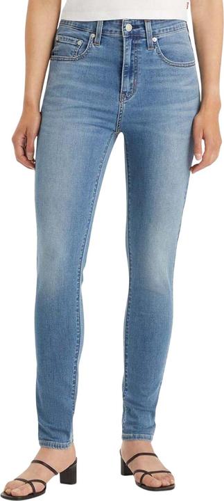Actual product image Levis Womens/Ladies 721 Leather Patch High Rise Skinny Jeans (26)