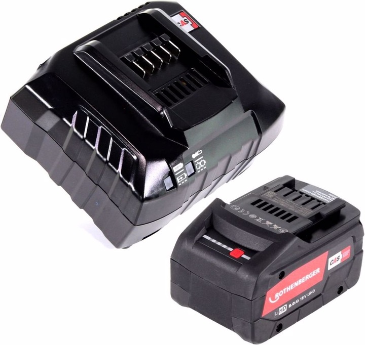 Image du produit Rothenberger ROMAX 4000 Sertisseuse sur batterie 18V + 1x batterie 8,0Ah + chargeur + coffret