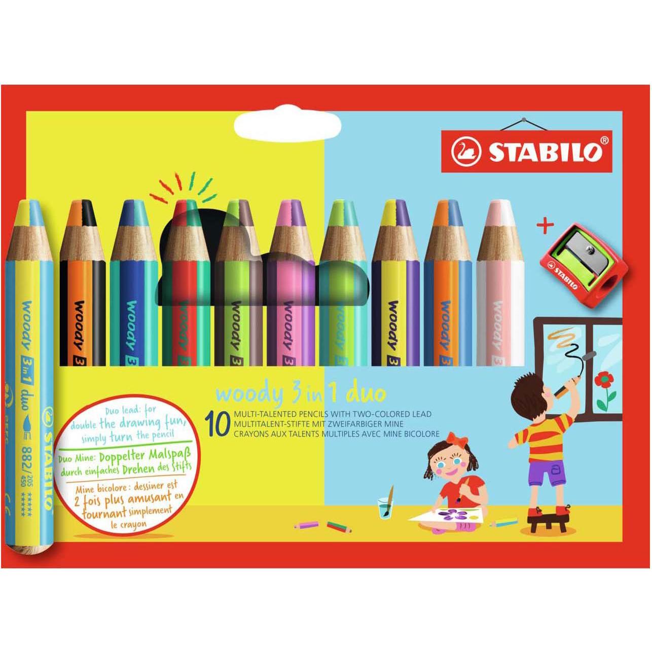 STABILO, Malstifte, Woody (Sortiert, 10 x)