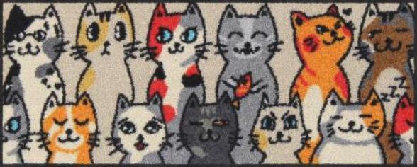 Image du produit Salonloewe Paillasson Kitty People 30 cm x 75 cm (30 x 75 cm)