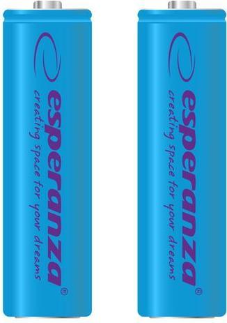 Actual product image Esperanza Battery blue AA (2 pcs., AA, 2000 mAh)