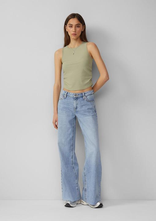 Immagine prodotto S.Oliver T-Shirt Ripptop mit seitlicher Raffung | QS x Vanessa Mai (L)