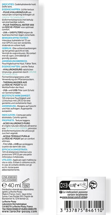 Produktbild La Roche Posay Hydraphase HA UV (40 ml, Tagescreme, SPF 25)