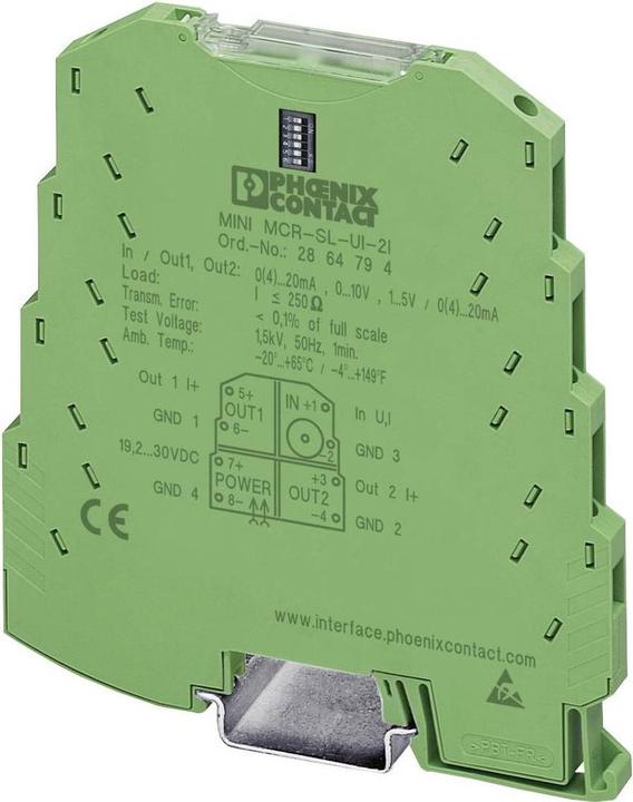 Actual product image Phoenix Contact DIN rail 4-way isol. signal duplicator