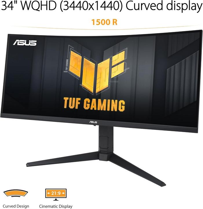Actual product image ASUS TUF Gaming VG34VQL3A (3440 x 1440 pixels, 34")