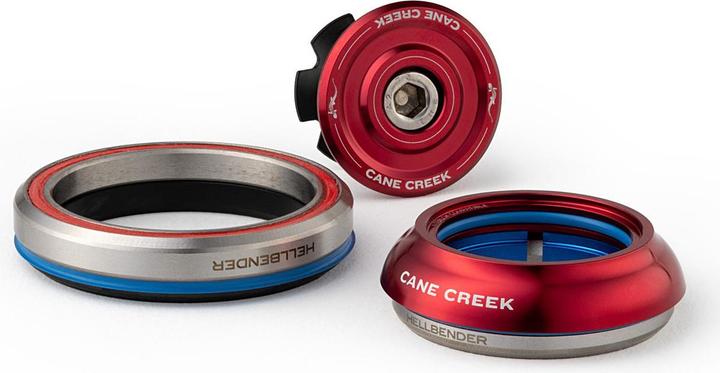 Produktbild Cane Creek Hellbender 70 Tapered Steuersatz, 1 1/8"-1.5", IS41/28.6/H9 | IS52/40, short, red