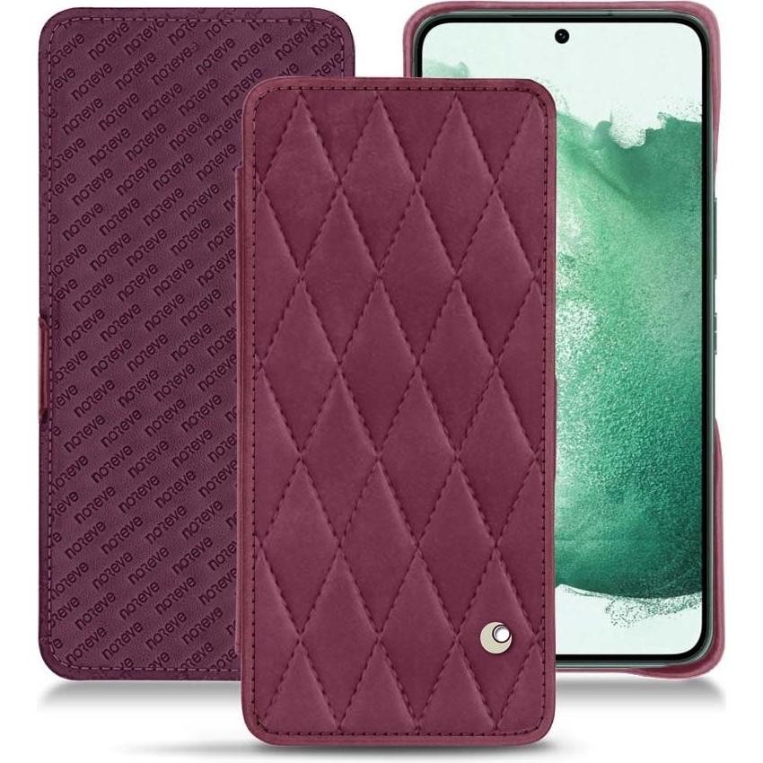 Noreve Lederschutzhülle horizontal (Samsung Galaxy S22+ 5G), Smartphone Hülle, Violett