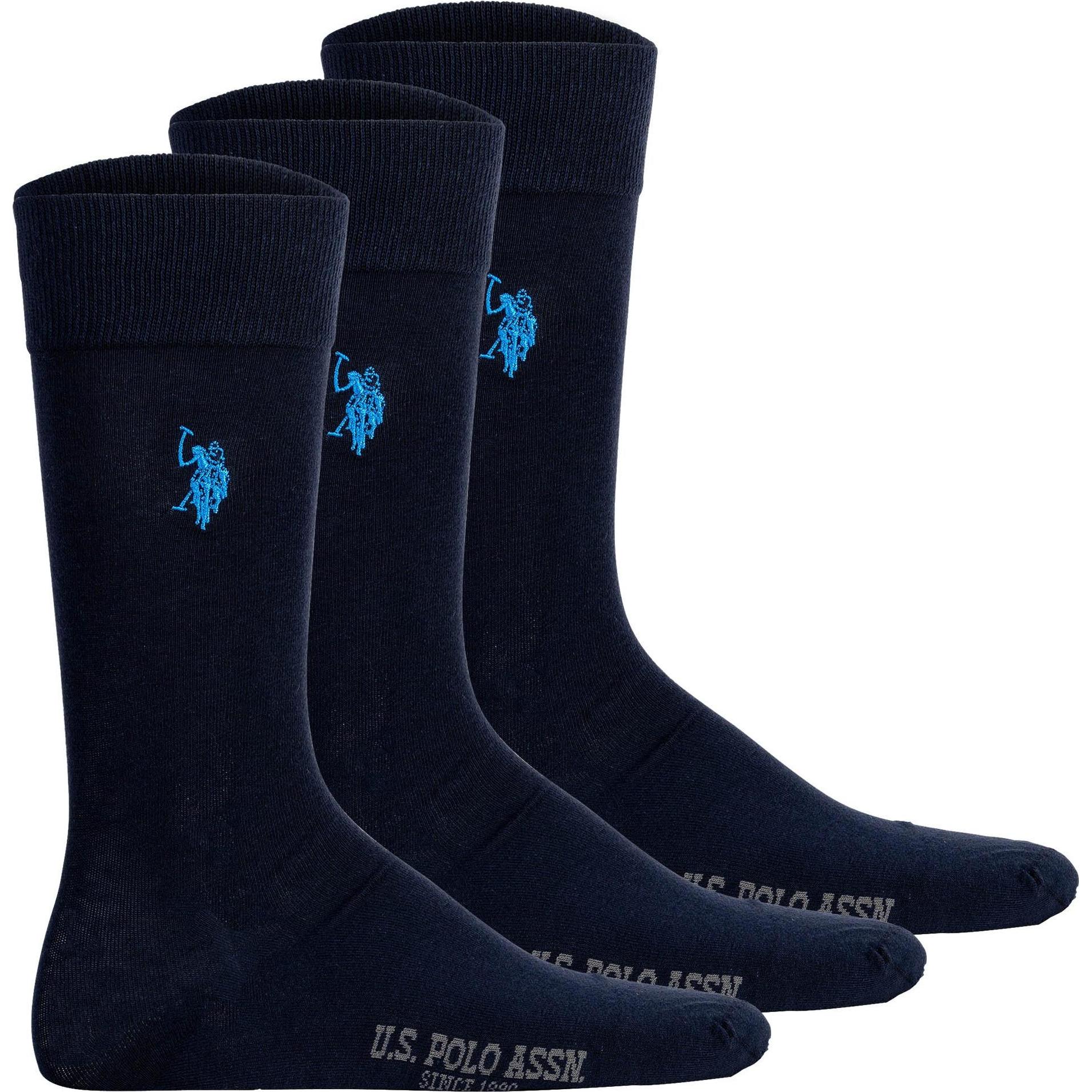 U.S. Polo, Herren, Socken, Socken Business Bequem sitzend, Blau, (43 - 46)