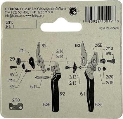Image du produit Felco 6/91 Ressort de rechange, jeu de 2 pour 160S,6,12