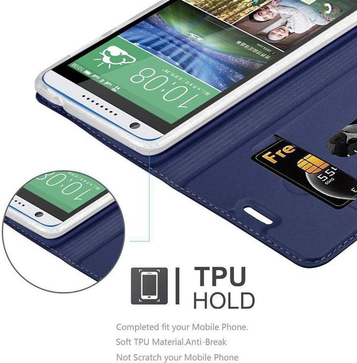 Actual product image Cadorabo Book Classy Style Cover (HTC Desire 820)