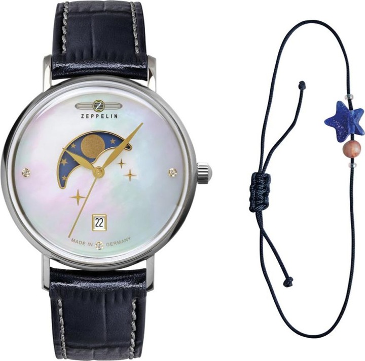 Actual product image Zeppelin Luna Moon Phase (Analogue wristwatch, 36 mm)