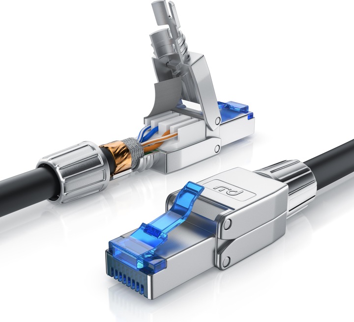 Produktbild Primewire LAN Kabel CAT.8, RJ-45, Netzwerkkabel CAT 8, Gigabit Ethernet 40 Gbit/s, S/FTP Pimf Patchkabel (S/FTP, CAT8.1, 25 m)