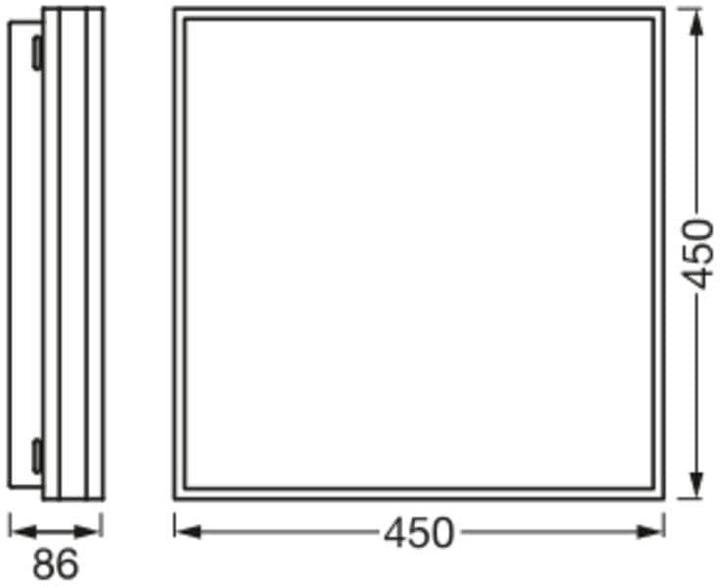 Produktbild Osram SMART+ Matter Magnet Black 450x450mm Tunable White (2500 lm)
