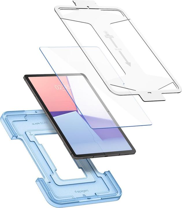 Actual product image Spigen Glas.TR Sam Tab S9 Ultra 14.6" X910/X916B "EZ FIT" szkło hartowane AGL06998 (1 pcs., Galaxy Tab S9 Ultra)