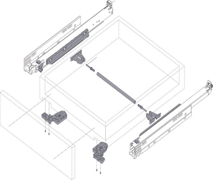Productafbeelding Blum Volledig uitgetrokken MOVENTO 760H/766H, TIP-ON