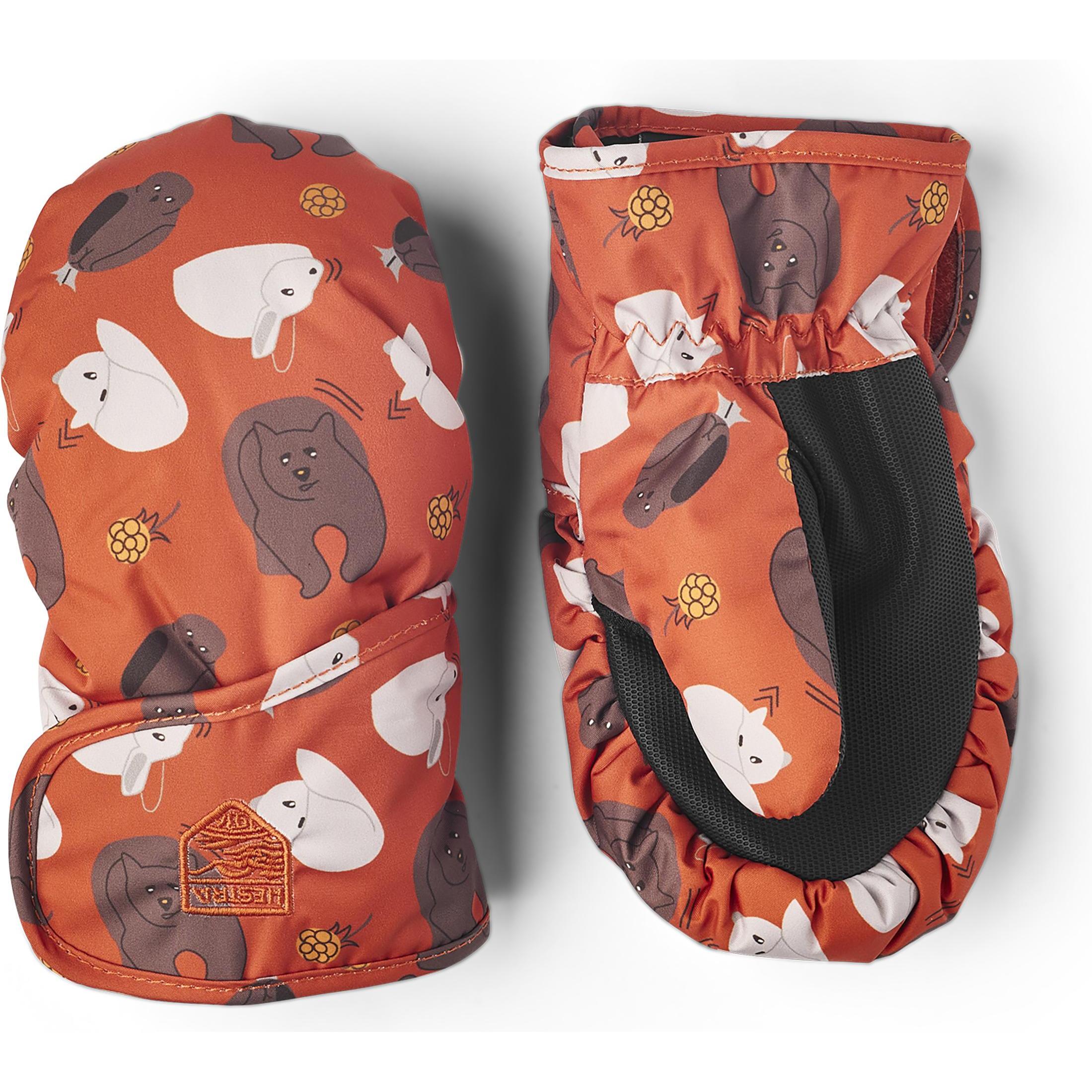 Hestra, Jungen, Handschuhe, Kid's Hygge Mitt, Rot, (3)