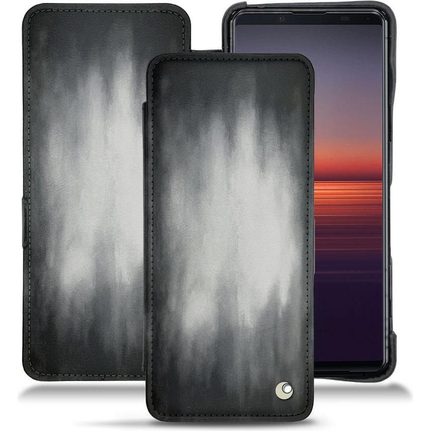 Thumbnail - Noreve Lederschutzhülle horizontal (Sony Xperia 5 II), Smartphone Hülle, Grau