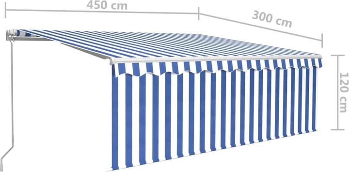 Actual product image vidaXL Markise (4.50 m)