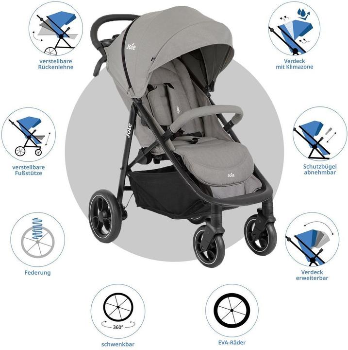 Actual product image Joie 2in1 Kombi-Kinderwagen-Set Litetrax bis 22 (0 Months - 4 years)