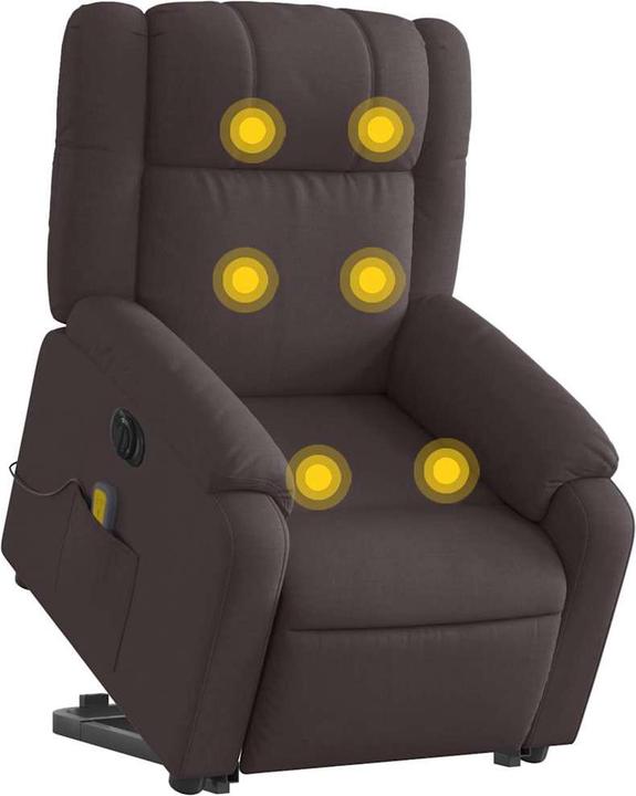 Actual product image VidaXL Electric massage chair with stand-up aid fabric