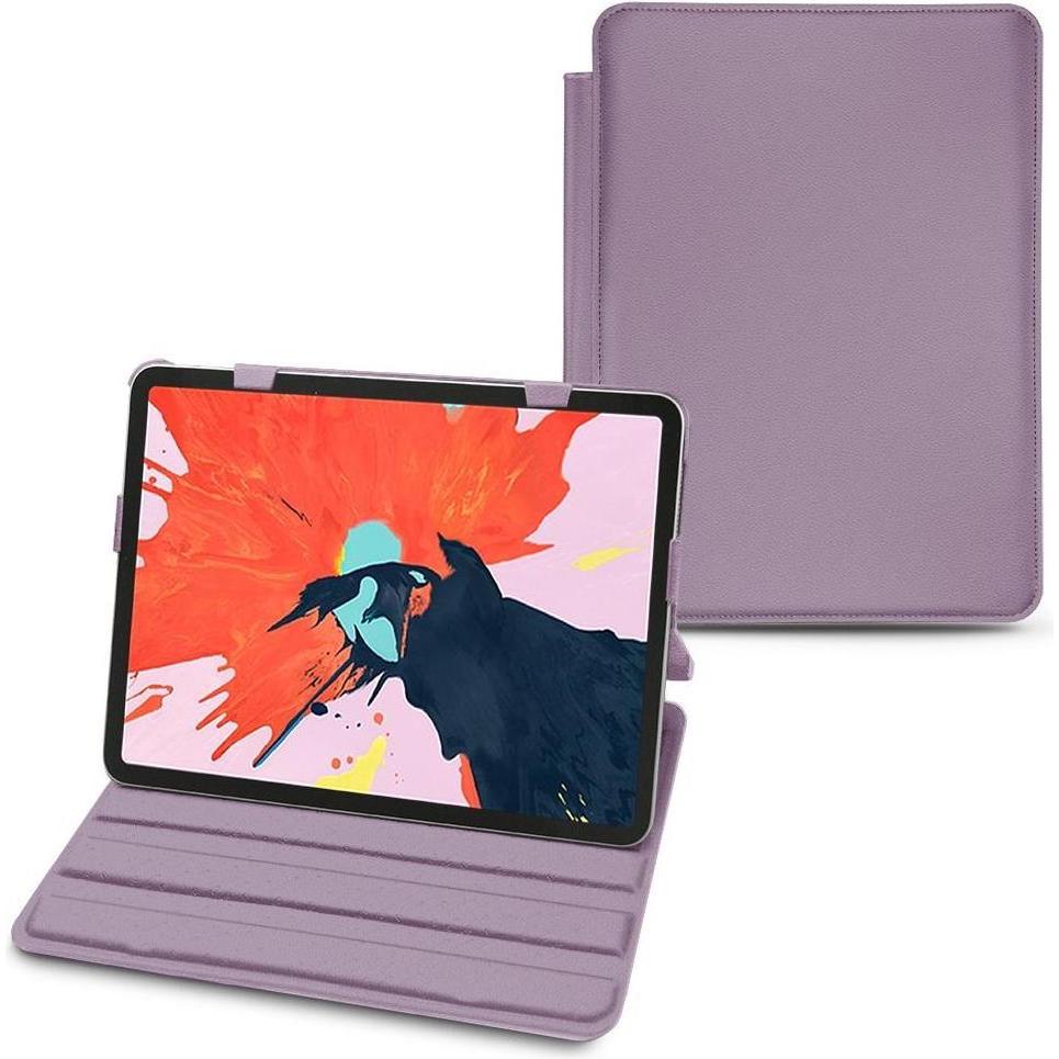 Noreve Lederschutzhülle horizontal (iPad Pro 12.9 2018 (3. Gen)), Tablet Hülle, Violett