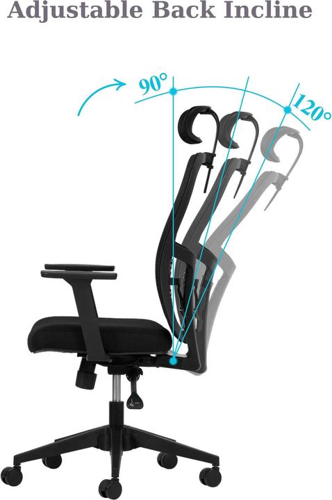 Image du produit Kalune Design Lumbar 126 Black Office Chair Set 2 Pieces