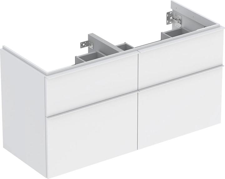 Actual product image Geberit iCon vanity unit for double washbasin, 4 drawers, 118.4x61.5x47.6 cm, 502309 (118.5 x 47.5 x 61.5 cm)