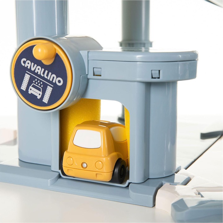 Produktbild Polesie Cavallino 7-stöckiger Garagenturm mit Autos in Pastellfarbe
