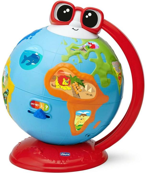 Actual product image Chicco Edu Globe, educational German-speaking globe, for learning geography, music, knowledge (German)