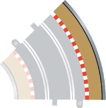 Produktbild Scalextric Borders R2 Outer 4 Stück