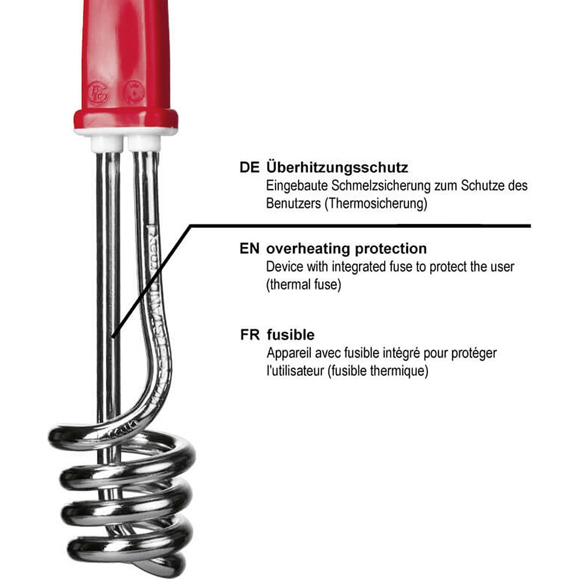 Thumbnail - Ehlers RTP 3040, Wasserkocher, Rot, Silber