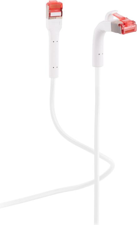 Actual product image S-Conn Flexline patch cable U/FTP Cat. 6A with bendable plug white 0.5m (U/FTP, CAT6a, 0.50 m)