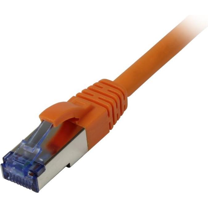 Synergy 21 Patchkabel RJ45 CAT6A 500Mhz 0.5m orange S-STP S/FTP Komponent getestet AWG26 (S/FTP, CAT6a, 0.50 m), Netzwer...