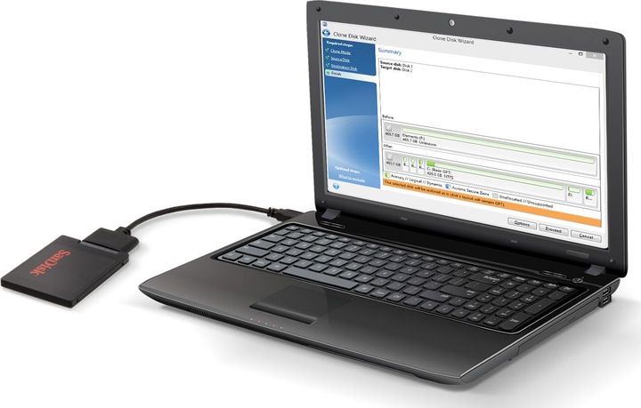 Actual product image SanDisk SSD Notebook Upgrade Kit