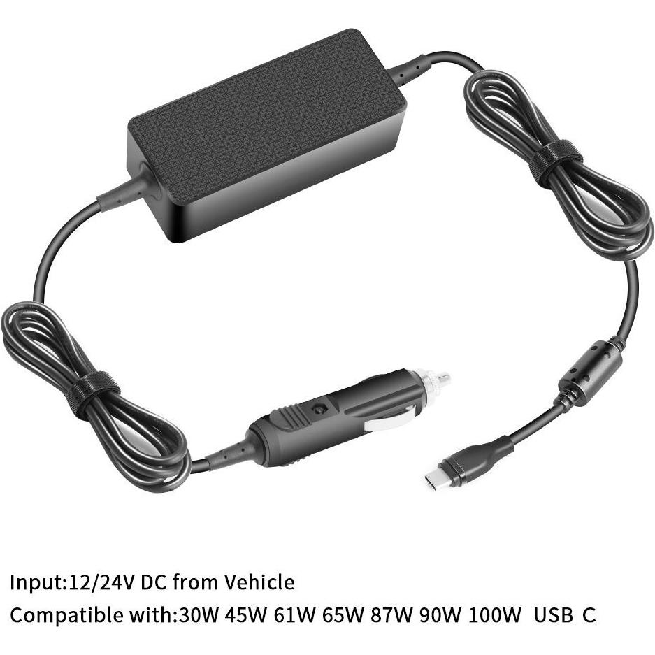Thumbnail - CoreParts MBXUSBC-DC0004 Netzteil & Spannungsumwandler Schwarz (100 W), Notebook Netzteil, Schwarz