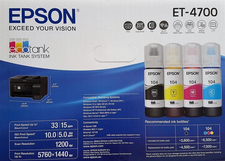 Produktbild Epson EcoTank ET-4700 (Tintentank, Farbe)