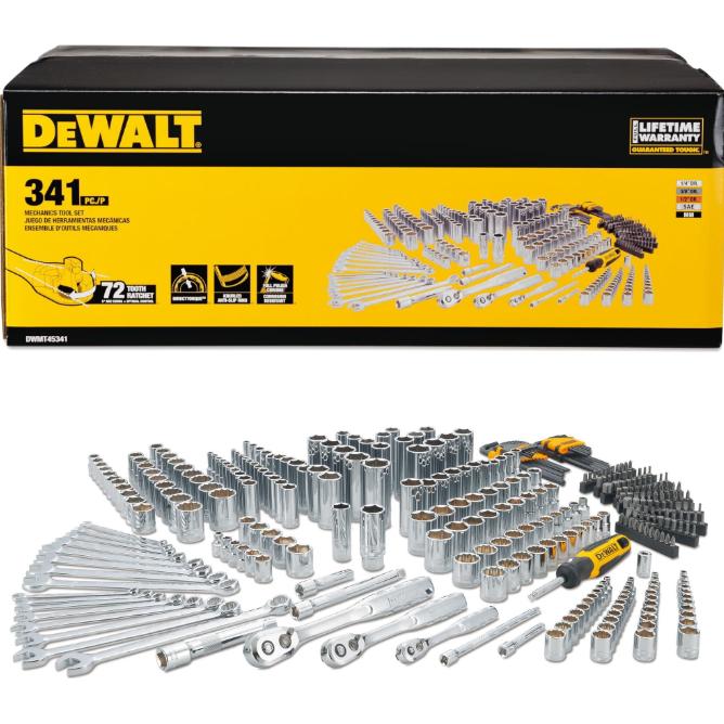 DeWalt, Cassetta degli attrezzi, ZESTAW KLUCZY 341el.