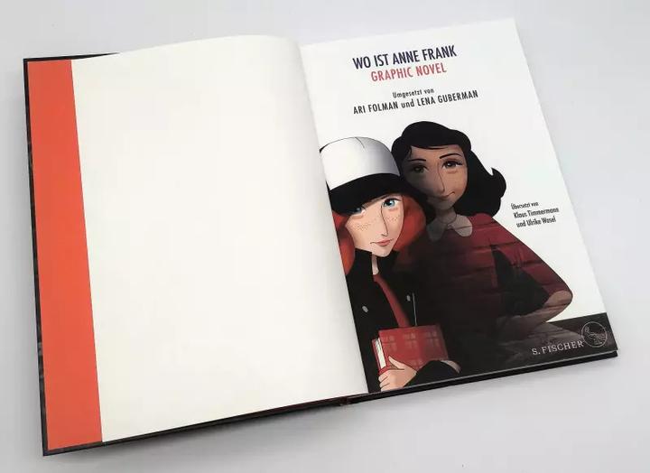 Actual product image Wo ist Anne Frank – Eine Graphic Novel (German, Ari Folman, Klaus Timmermann, Lena Guberman, Ulrike Wasel, 2022)